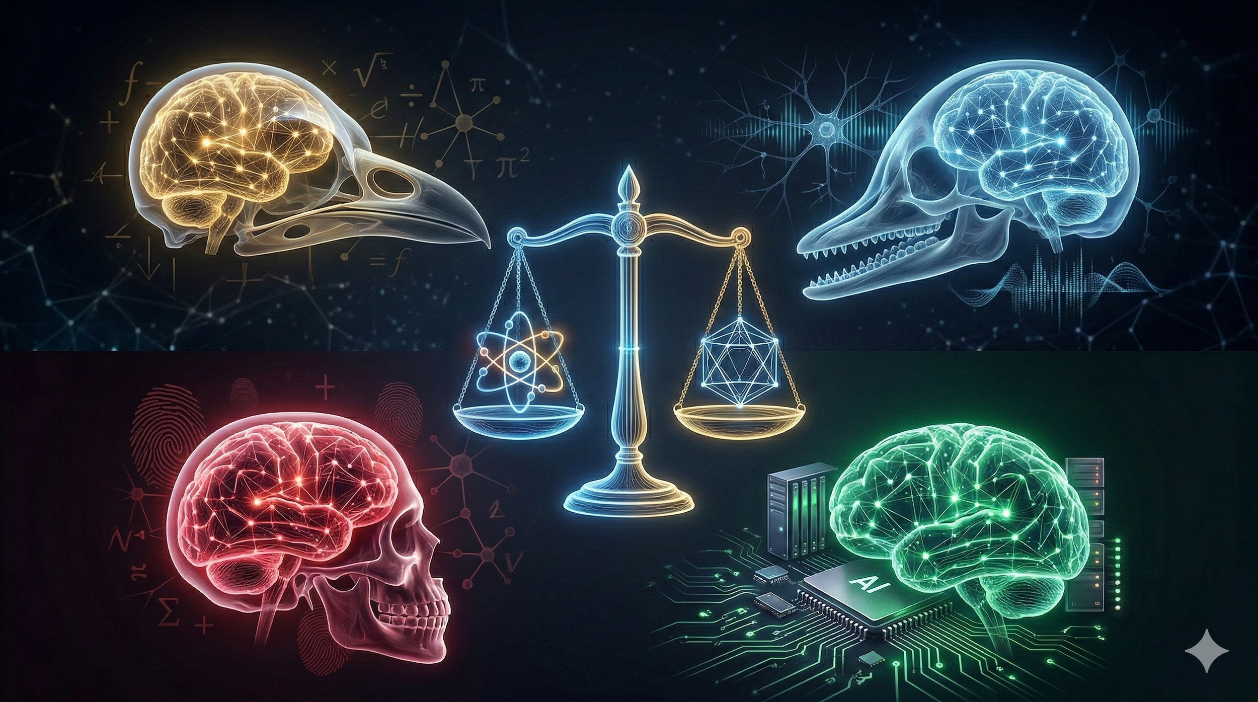 Lead image for Animal Minds, Human Minds, AI Minds.